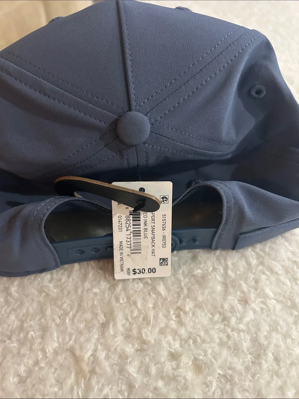 adidas Blue Adjustable Aeroready Performance Cap